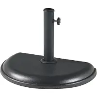 Helloshop26 Parasolvoet - - Model 03_0010254 - Betonnen - Zwart - Inclusief adapters