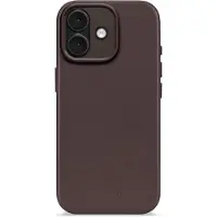 Decoded Leather Backcover MagSafe voor de Apple iPhone 17 - Chocolate Brown