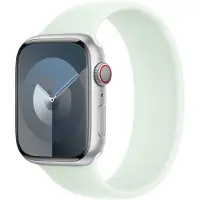 Apple Siliconen solobandje voor de Watch | 44/45/46/49 mm - Maat 7 - Soft Mint
