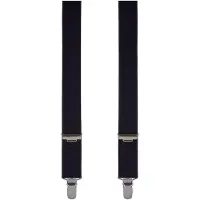 Profuomo Bretels donkerblauw, Effen