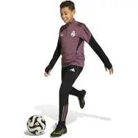 Adidas Real Madrid Trainingspak 1/4-Zip 2025-2026 Kids Paars Zwart Wit