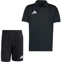 Adidas Entrada 26 Polo Trainingsset Zwart Wit