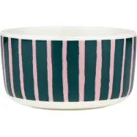 Marimekko Piccolo Kom 50 Cl Roze / Donkergroen - Ontbijtkommen Steengoed Pink - 075391-136