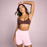 Myprotein MP Dames Tempo Naadloze Ruched Front Sport-BH - Fudge - XXL