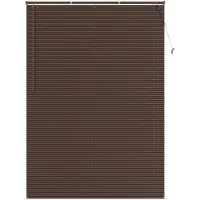 vidaXL Venetiaanse jaloezie Donkerbruin met Patroon 213 x 130 cm 25 mm