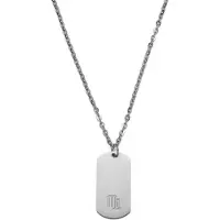 Lucleon Zilverkleurige Stalen Ketting met Sterrenbeeld Maagd