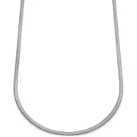 Lucleon Essentials | 4 mm Zilverkleurige Ketting met Visgraatschakels