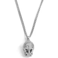 Lucleon Iconic | Zilverkleurige Stalen Boeddhaketting