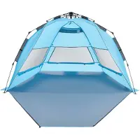 Vevor Pop-Up Strandtent/Zonnescherm voor 4 personen