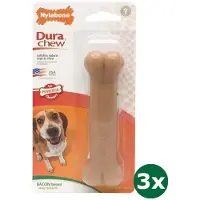 Nylabone dura chew voor harde bijters baconsmaak 3x Tot 16 kg