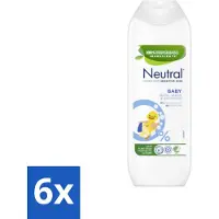 Neutral 6 x Baby Shampoo Parfumvrij 250 ml - Babywas - Babyshampoo - Zachte Babyhuid - Zeepvrije Shampoo - 0% Parfum