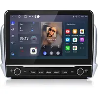 Junsun Android 15 Autoradio Geschikt Voor Peugeot 208/2008 (2012-2018) Accessoires, 2GB+64GB, Draadloze CarPlay, DAB+, GPS-Navigatie, Bluetooth, 10.1-inch Touchscreen, DSP, Quad-core processor