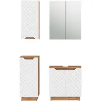 Vicco Badkamermeubelset Lotta Wit 4-delig, Model 59484