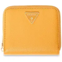 GUESS portemonnee Isobel SLG Zip Around Wallet Amber donkergeel