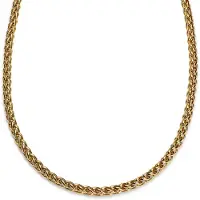 Lucleon Essentials | 8 mm Goudkleurige Ketting met Tarweschakels