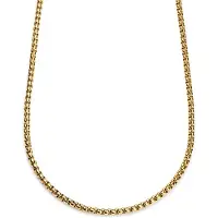 Lucleon Essentials | 5 mm Goudkleurige Ketting met Gebogen Venetiaanse Schakels