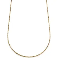 Lucleon Essentials | 2 mm Goudkleurige Ketting met Vierkante Venetiaanse Schakels