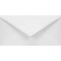 Netuno Gladde witte enveloppen DL - 110 x 220 mm - 100 stuks - NK natgelijmde - 100 gram - Amber -