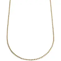 Lucleon Essentials | 3 mm Goudkleurige Ketting met Bolletjes Schakels