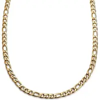 Lucleon Essentials | 10 mm Goudkleurige Ketting met Figaro Schakels