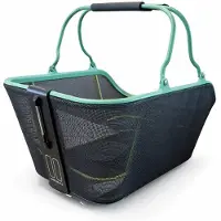Basil Cento Tech Fiber Fietsmand Nordlicht MIK - Achter - Textonile- Grijs Groen - LED verlichting -
