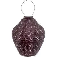Lumiz Solar Tuinverlichting - Lampion op zonne energie - Jar - 30 cm - Plum