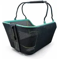 Basil Cento Tech Fiber Fietsmand Nordlicht MIK - Achter - Textonile- Zwart Groen - LED verlichting -