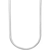 The Jewelry Collection Zilver Gerhodineerde Collier plat 3 1333852