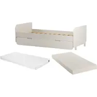 Vente-unique Bedframe hout beige 90 x 190 cm TALUDO