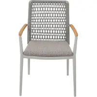 Siena Garden Cortina dining tuinstoel stapelbaar 4 stuks