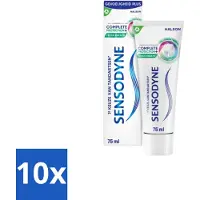 Sensodyne 10 x Tandpasta Complete Protection + Fresh Breath 75 ml - Gevoelige Tanden - Tandgevoeligheid - Fris Adem - Mondverzorging - Tandpasta