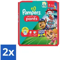 Pampers 2 x – Luierbroekjes – Baby Dry Pants Paw Patrol Maat 4 – 25 Luiers - Baby Luier - Luierbroek - Droge Luier - Luier Voor Baby - Luier Broek