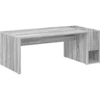 vidaXL Salontafel Grijs Sonoma 101,5 x 50 x 37 cm Bewerkt hout