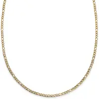 Lucleon Essentials | 2 mm Goudkleurige Ketting met Figaro Schakels
