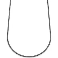 Lucleon Essentials | 3 mm Gunmetal Zwarte Ketting met Visgraatschakels