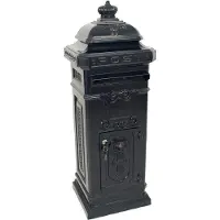 V-Part - Kolombrievenbus - Cast aluminium Powder Coated - blauw - Brievenbus
