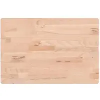 vidaXL Wastafelblad 60x40x1,5 cm massief beukenhout