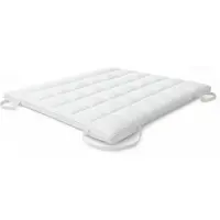 THE WHITE STONE Opgeblazen matras topper hotel effect - - 100x200 - Vulling 500 g/m² - Ademend microvezel hoes - Hoekelastieken