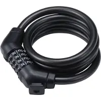 Bbb Cycling CodeGuard Cable - Fietsslot met Instelbare Code - Lengte: 120CM - Dikte: 12MM - Kabelslot voor Stadsfiets, RaceFiets & Mountainbike - BBL-101