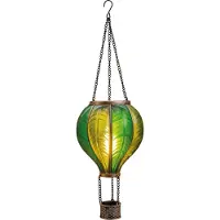 Anna's Collection Solar Hanglamp Luchtballon Groen D 14 H 45 Cm