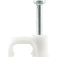 Q-Link Kabelclip | | 6 mm (20 stuks, Plat, Wit)