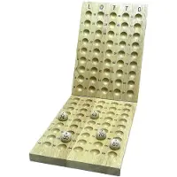 HOT Sports + Toys Lotto houten controlebord voor 90 ballen 24mm.