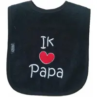 Funnies Zwarte slab met "Ik hou van papa"
