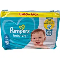 Pampers Baby-Dry Luiers - Maat 4 - 9 tot 14kg -86 stuks