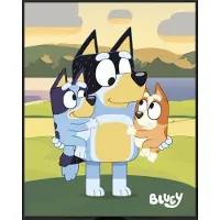 Bluey Family fleece deken 130 x 170 cm