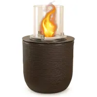 DIVINA FIRE RAFFAELLO Terra Marrone bio-ethanolhaard, staande vuurkorf voor binnen en buiten, d.35 x h.55