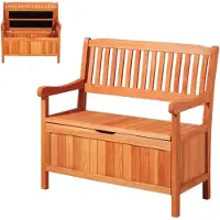 Vevor Tuinbank, kistbank met opbergruimte, opbergbank, draagvermogen tot 328 kg, tuinmeubel en decoratie voor terras en veranda, geschikt voor terras, tuin, balkon, afmetingen: 106,5 x 58,5 x 90,1 cm