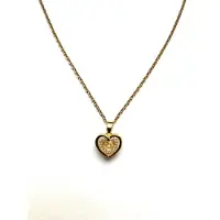 Yehwang Beautyfull necklace with heart - prachtige ketting met hart hanger - zirkonia steentjes - bling - colier - liefde - cadeau - moeder - vriendin - trouwen