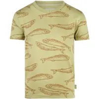Koko Noko T-shirt groen Jongens Stretchkatoen Ronde hals All over print - maat 104