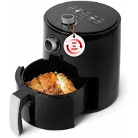 Aura Mini airfryer - Airfryer - Airfryer klein - Zwart - ‎27cm x 27cm x 32cm